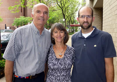 Petter Granli, Joyce Poole and Scott Blais meeting up in New York in early 2013 to discuss a partnership to get an elephant sanctuary in Brasil up and running. Photo: ElephantVoices.